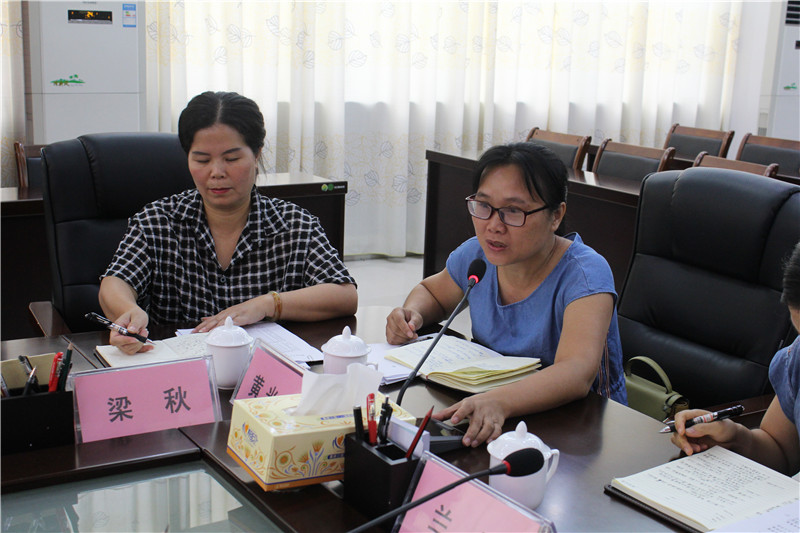 鹿寨县黄冕镇人大主席向调研组提出相关意见建议