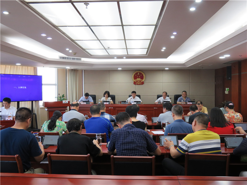 柳北区第十二届人大常委会第二十九次会议现场